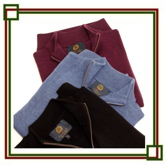 Men’s crewneck sweaters, Men’s V-neck sweaters, Men’s button cardigans, Men’s full-zip sweaters, Men’s mock neck sweaters