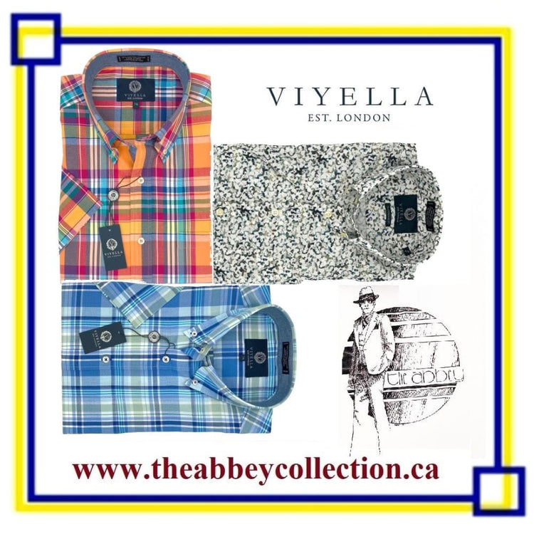 Viyella Mens Madras Short Sleeve Sport Shirts at The Abbey Collection