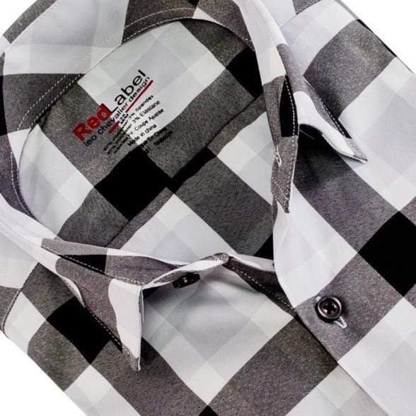 Leo Chevalier Design Black/White Voyage Performance Fitted Dress Shirts Leo Chevalier