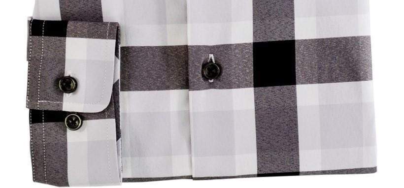 Leo Chevalier Design Black/White Voyage Performance Fitted Dress Shirts Leo Chevalier
