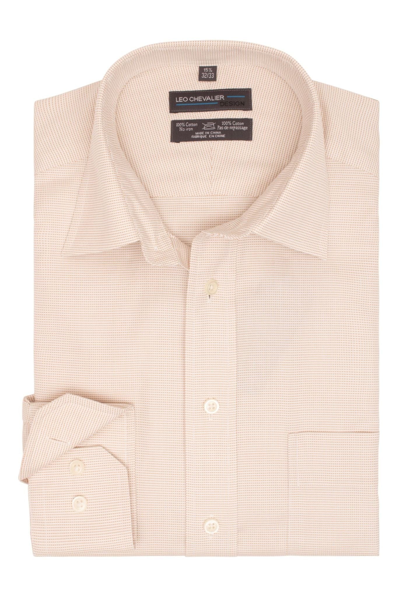 Leo Chevalier Design-L Shop Versatile and Performance in our 100% Cotton Non-Iron Pin Dot business shirts in 4 Colors