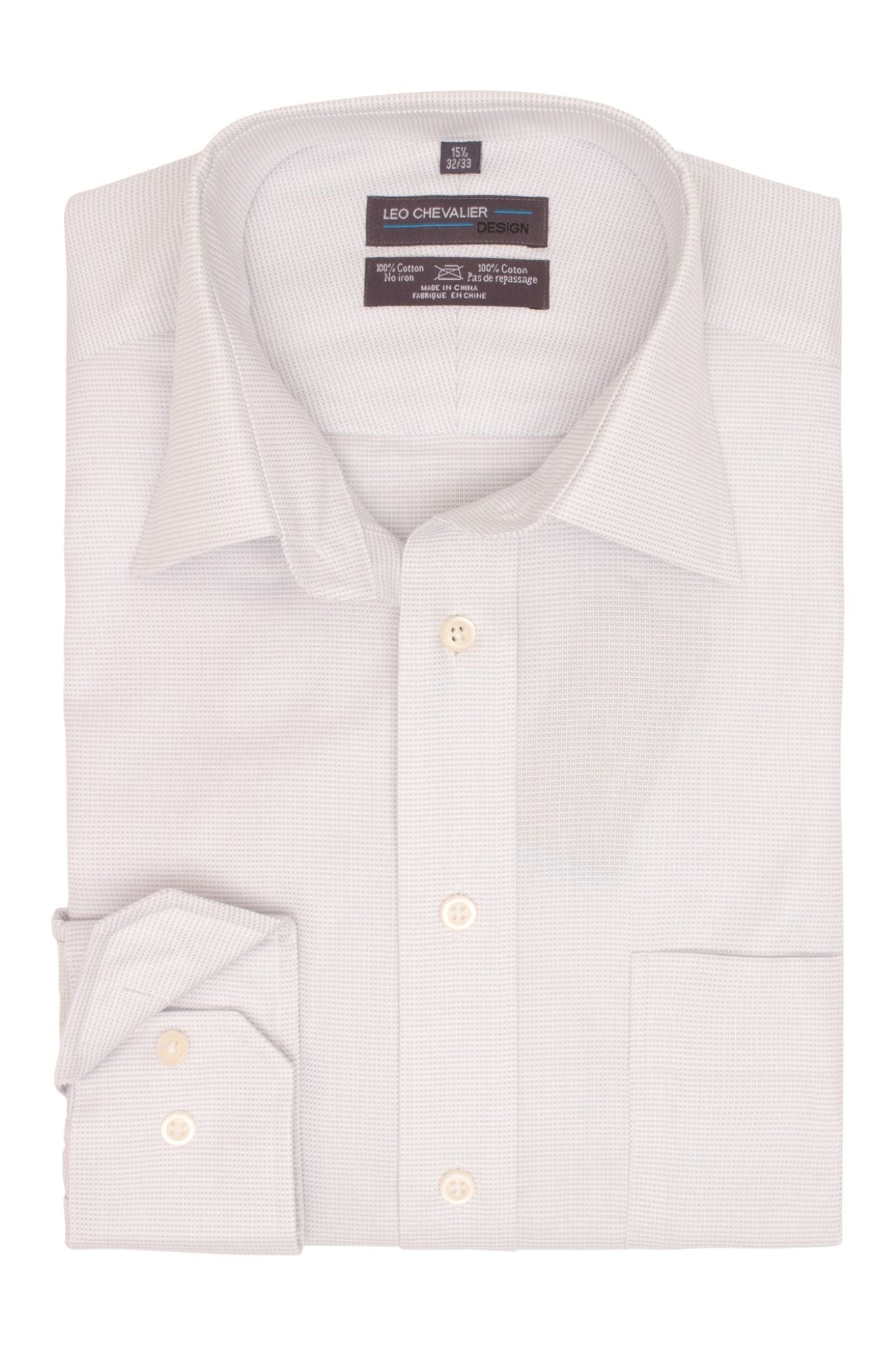Leo Chevalier Design-L Shop Versatile and Performance in our 100% Cotton Non-Iron Pin Dot business shirts in 4 Colors