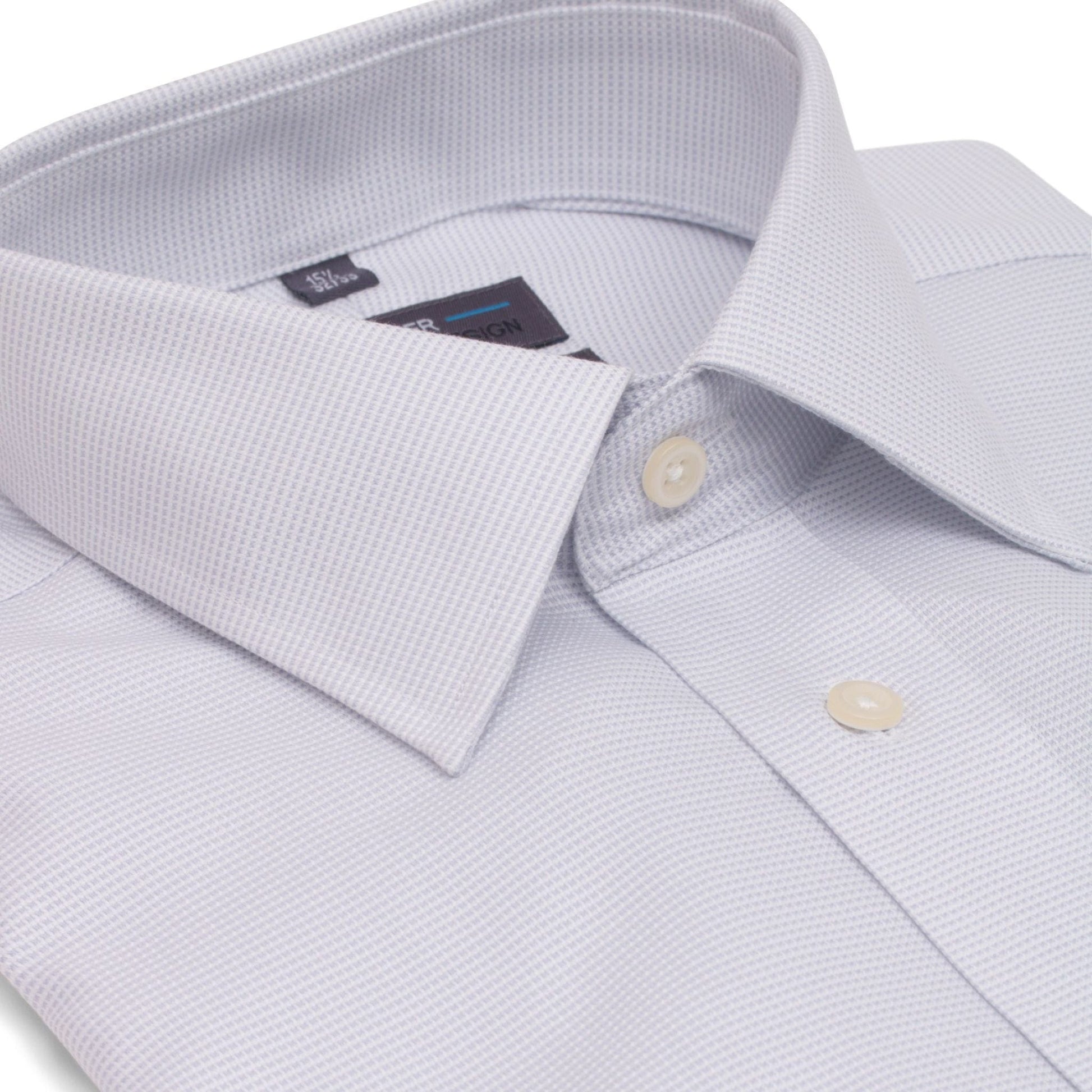 Leo Chevalier Design-L Shop Versatile and Performance in our 100% Cotton Non-Iron Pin Dot business shirts in 4 Colors