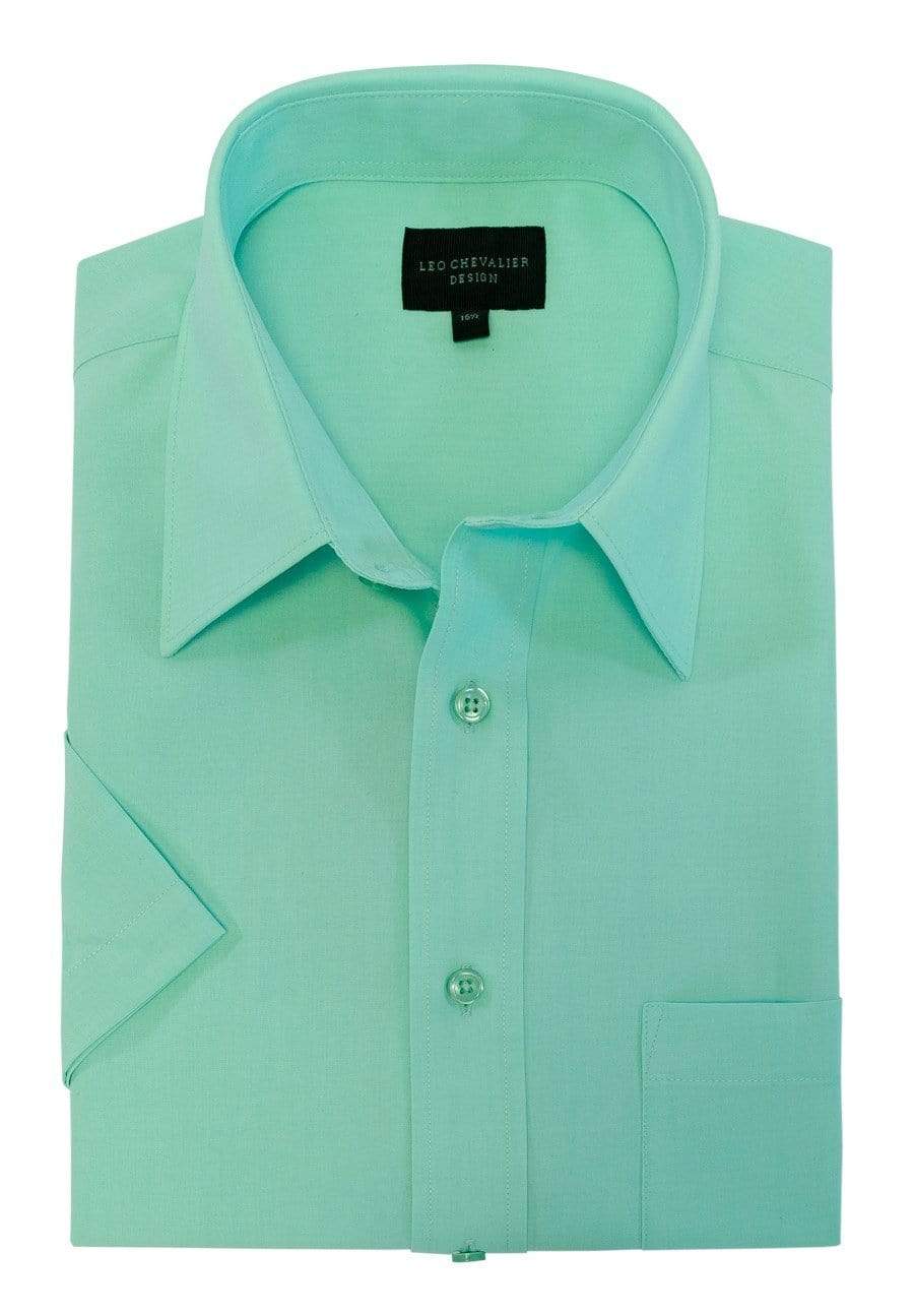 Leo Chevalier Design Mens Leo Chevalier Micro Poly Short Sleeve Shirts Available in 8-Colors