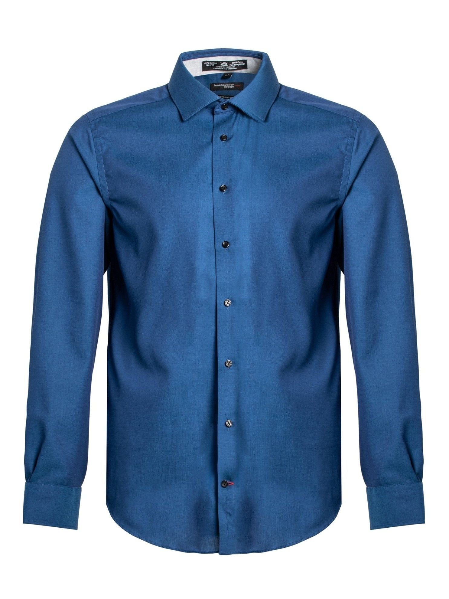 Leo Chevalier Design Upgrade Your Style in our Slim Fit 100% Cotton Non-Iron Dress Shirts Available in 10 Colors