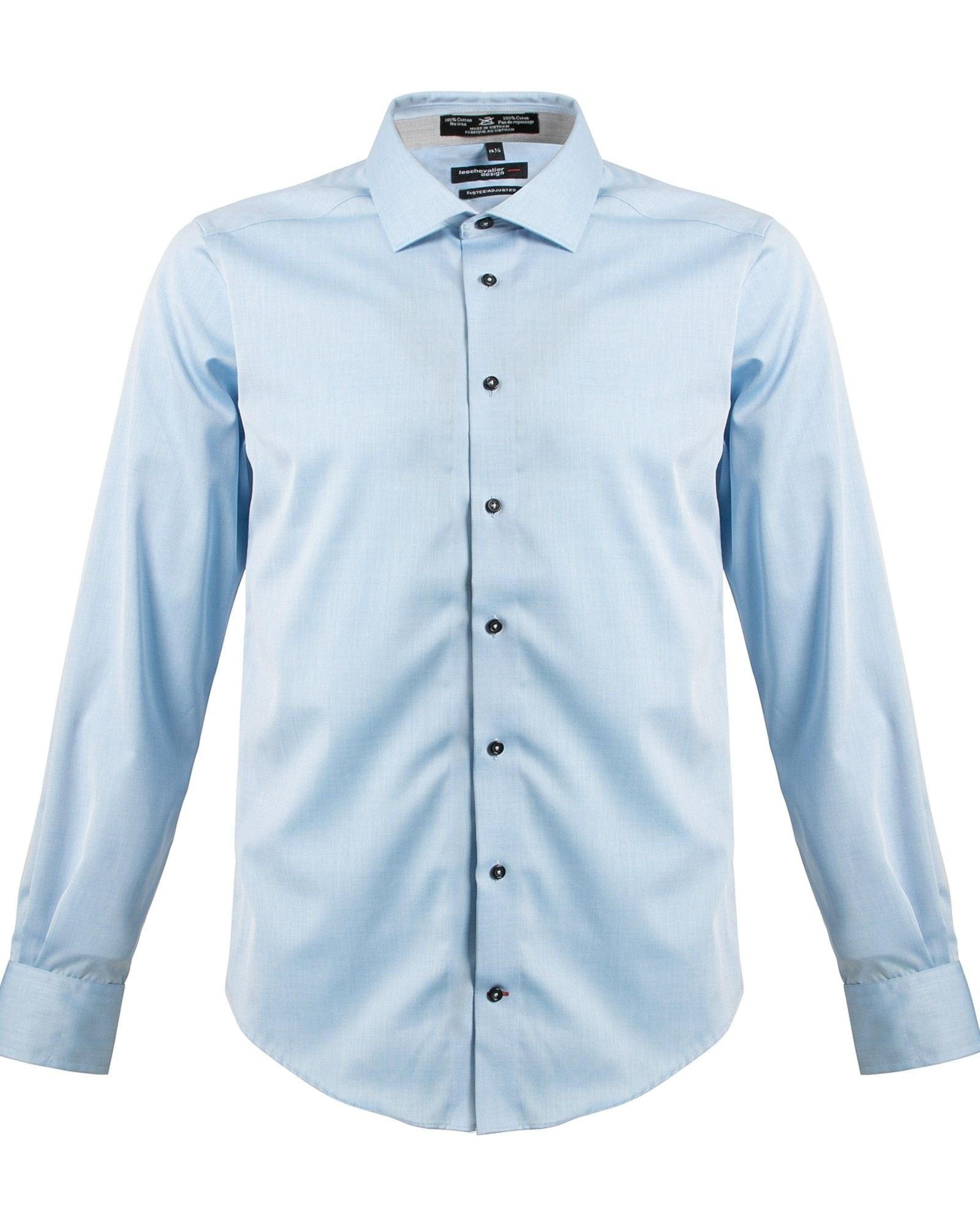 Leo Chevalier Design Upgrade Your Style in our Slim Fit 100% Cotton Non-Iron Dress Shirts Available in 10 Colors