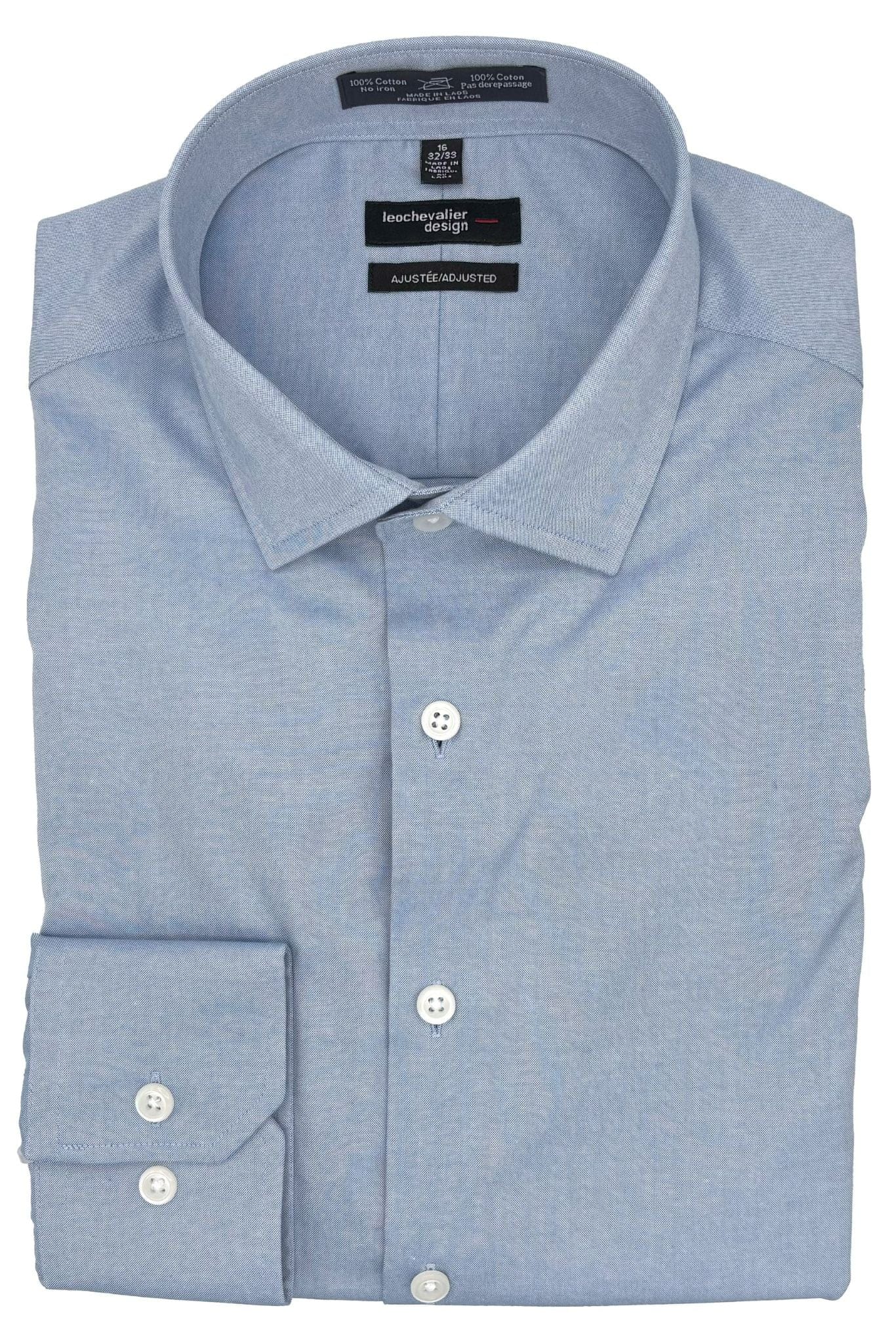 Leo Chevalier Design Men's Slim Fit Dress Shirts: Modern Elegance Redefined Available In 2 Colors