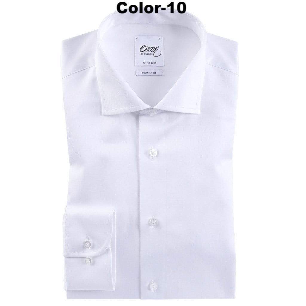 Oscar of Sweden Long Sleeve Solid Color Dress Shirt by Oscar of Sweden