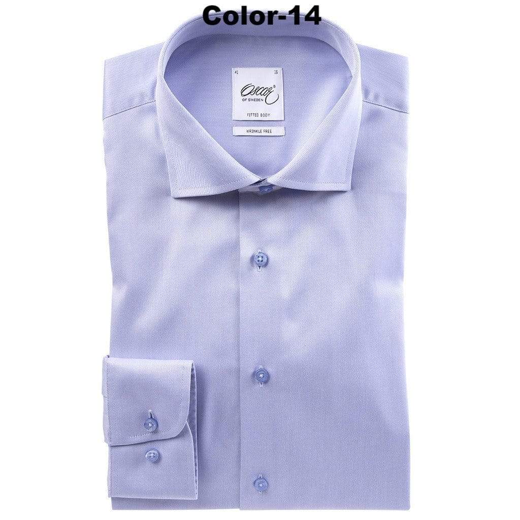 Oscar of Sweden Long Sleeve Solid Color Dress Shirt by Oscar of Sweden