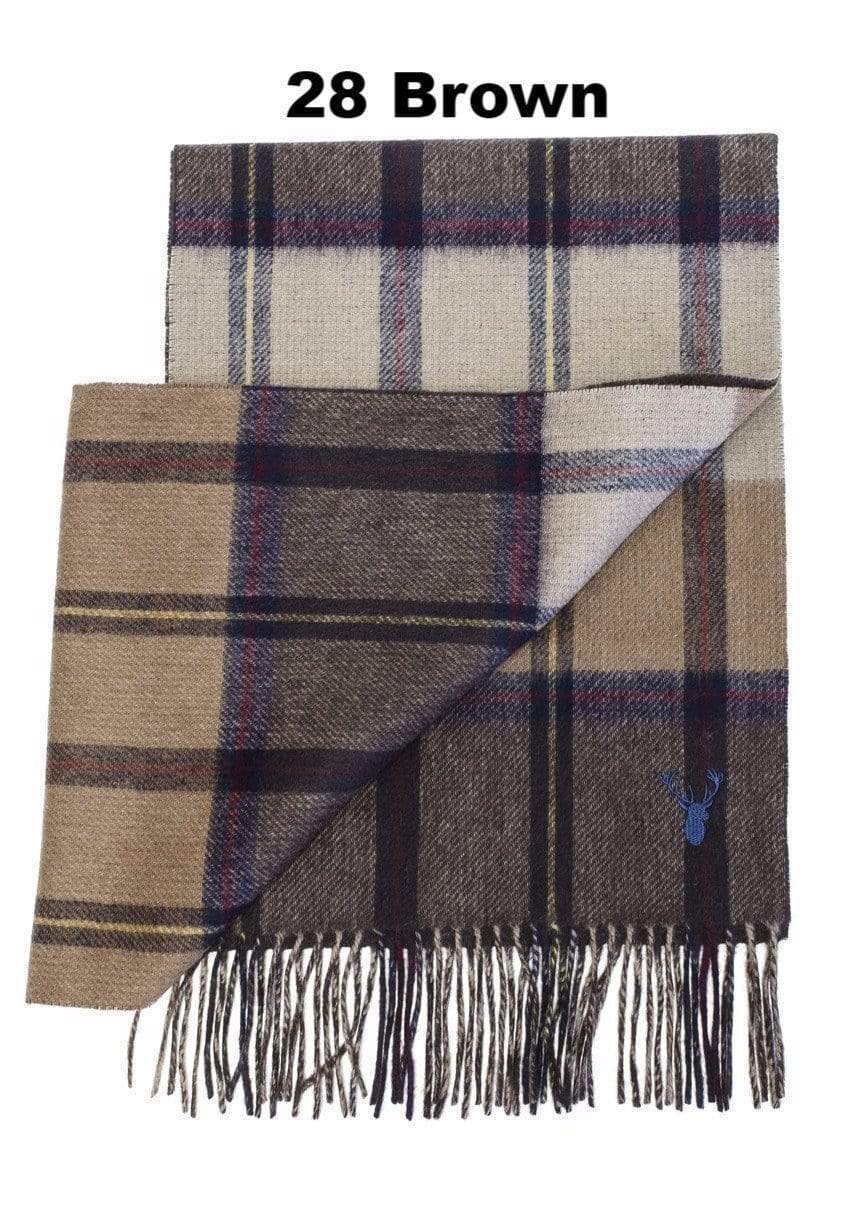 Viyella Viyella Wool & Cashmere Double Faced Scarf Available In 3 Colors