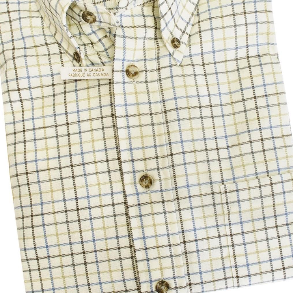 Viyella Canadian Made Brown Button-Down Collar Sport Shirts