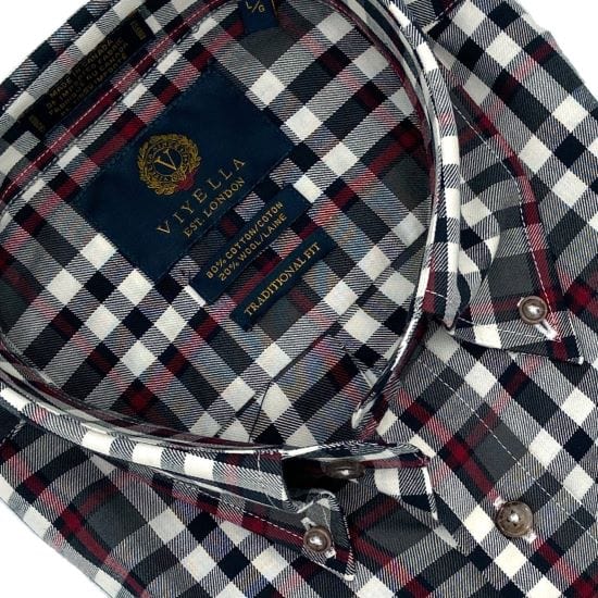 Viyella Discover Luxury with our Khaki Button-Down Long Sleeve Shirts