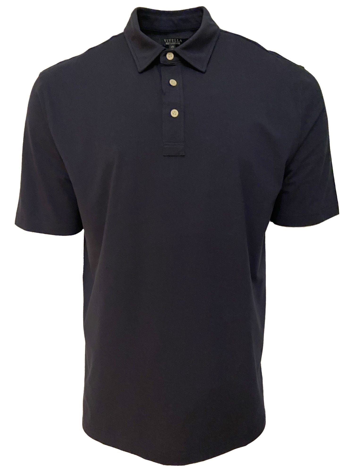 Sophisticated Navy Golf Polos for Men Comfortable by Viyella XXL 1900 Navy 92 Pima Cotton 8 Spandex