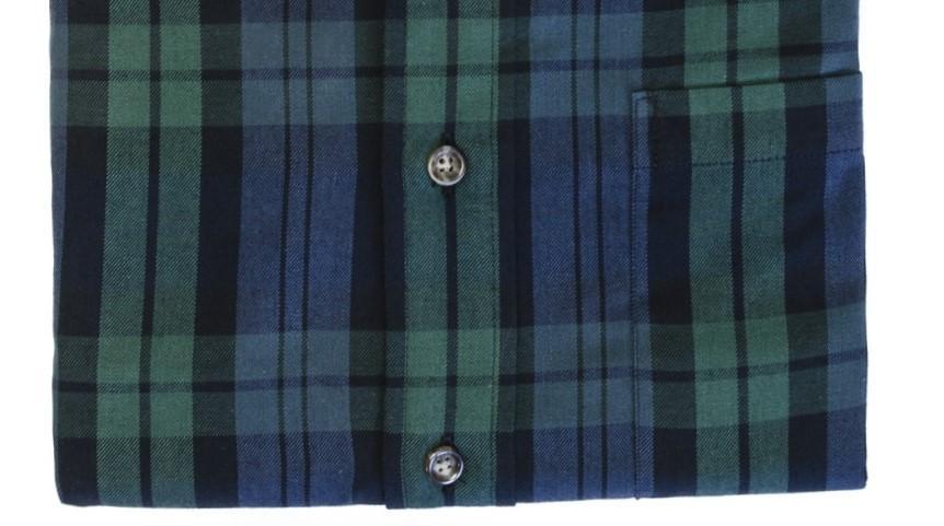 Viyella Tailored Fit Canadian Made Long Sleeve Blackwatch Tartan Shirts