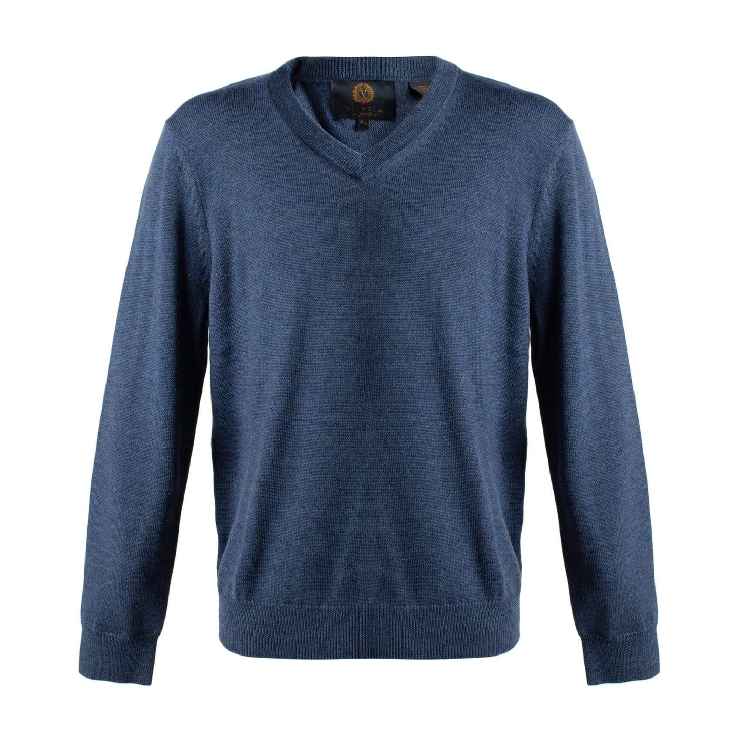 Viyella Upgrade Your Style with Mens V-Neck Extra Fine Merino Sweaters - Available in 10 Trendy Colors