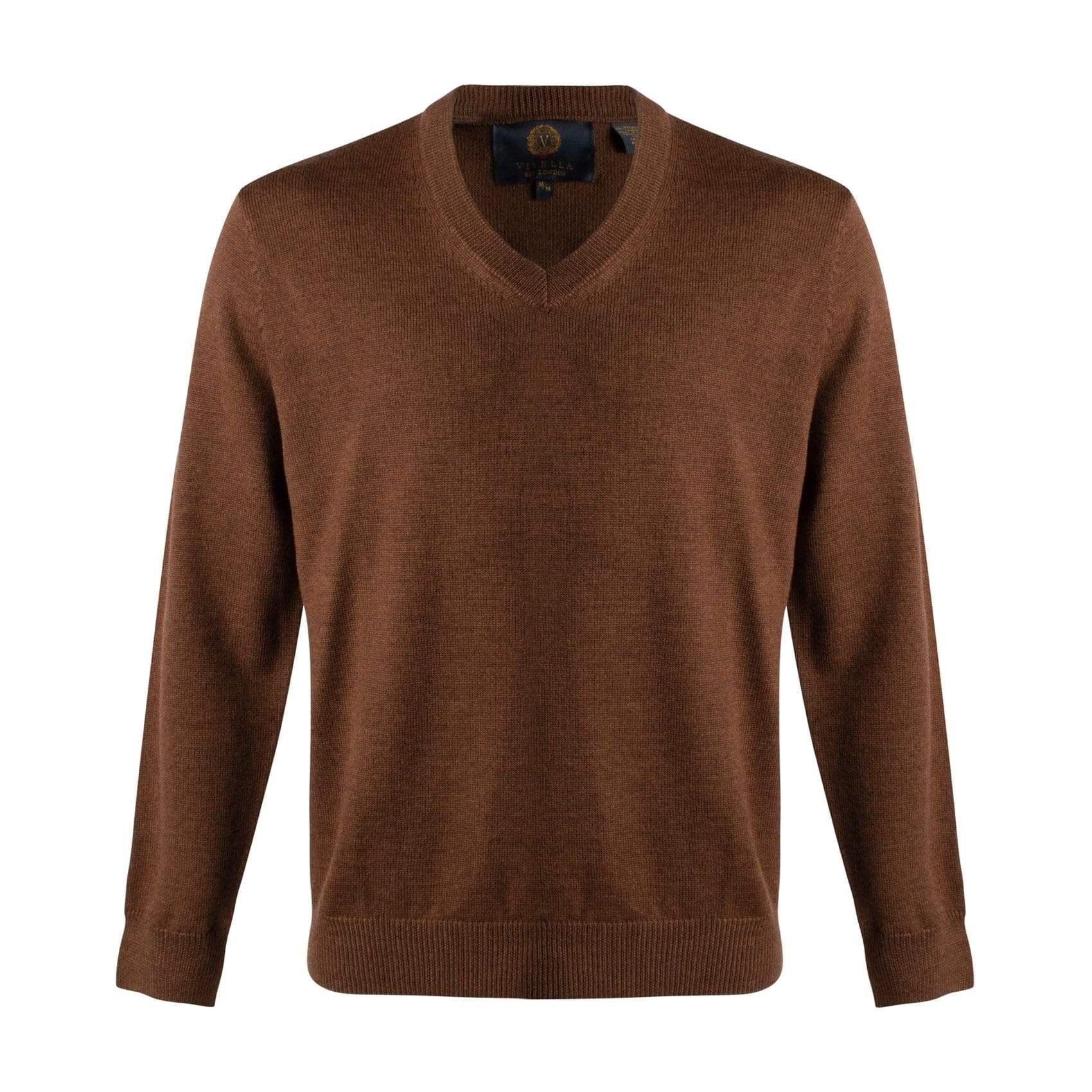 Viyella Upgrade Your Style with Mens V-Neck Extra Fine Merino Sweaters - Available in 10 Trendy Colors