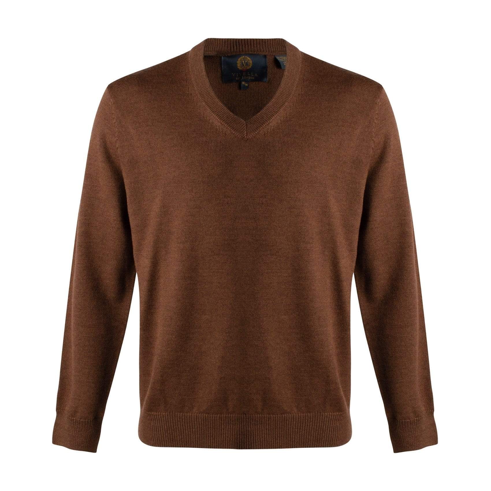 Viyella Upgrade Your Style with Mens V-Neck Extra Fine Merino Sweaters - Available in 10 Trendy Colors