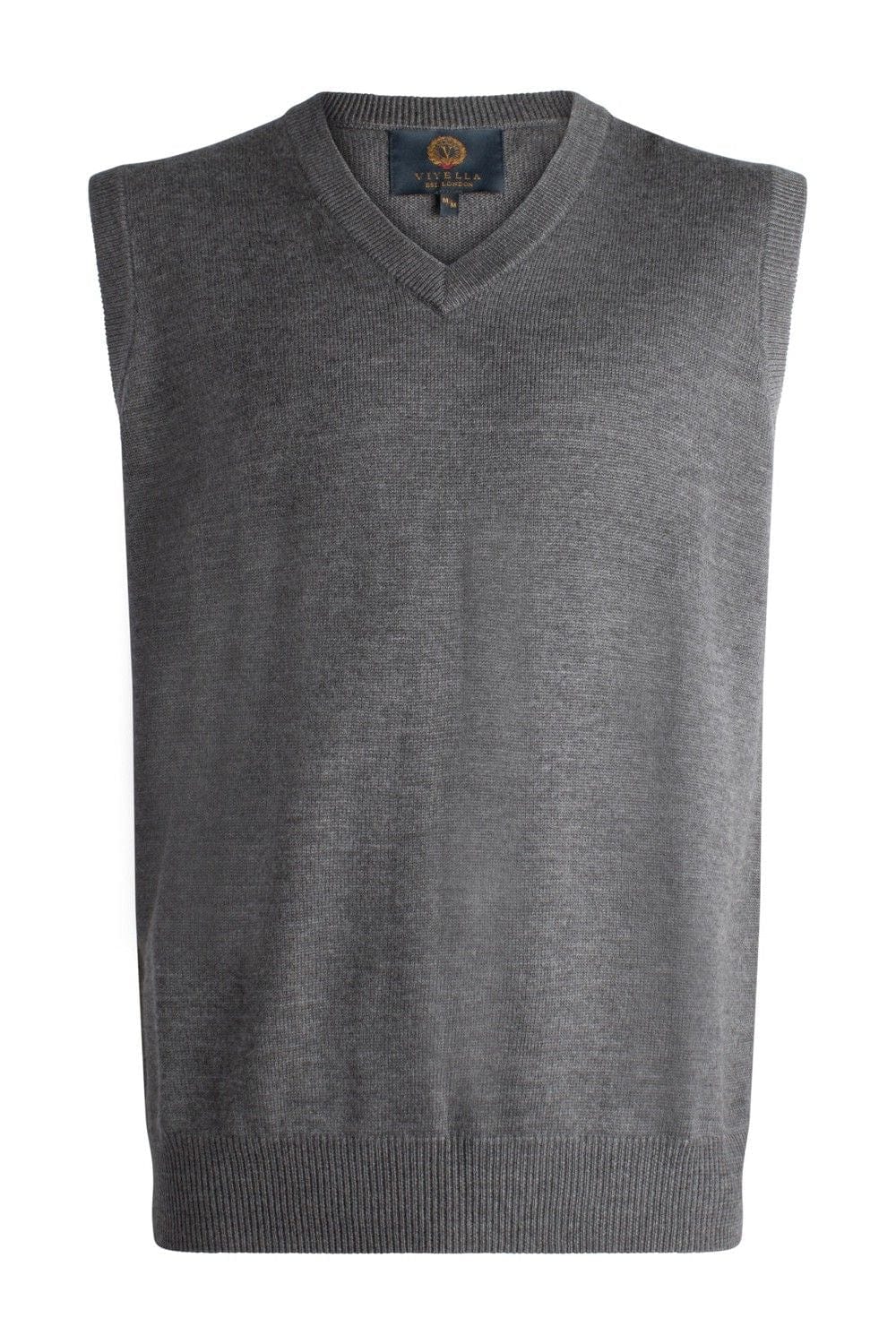 Viyella Elevate Your Style with our Extra Fine Merino Wool V-Neck Pull Over Sweater Vest - Available in 11 Vibrant Colors