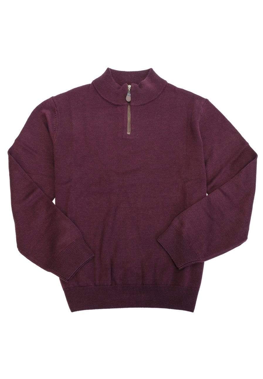 Viyella Elevate Your Wardrobe with the Versatile Quarter Zip Mockneck Sweaters in Extra Fine Merino Wool - Available in 10 Vibrant Colors