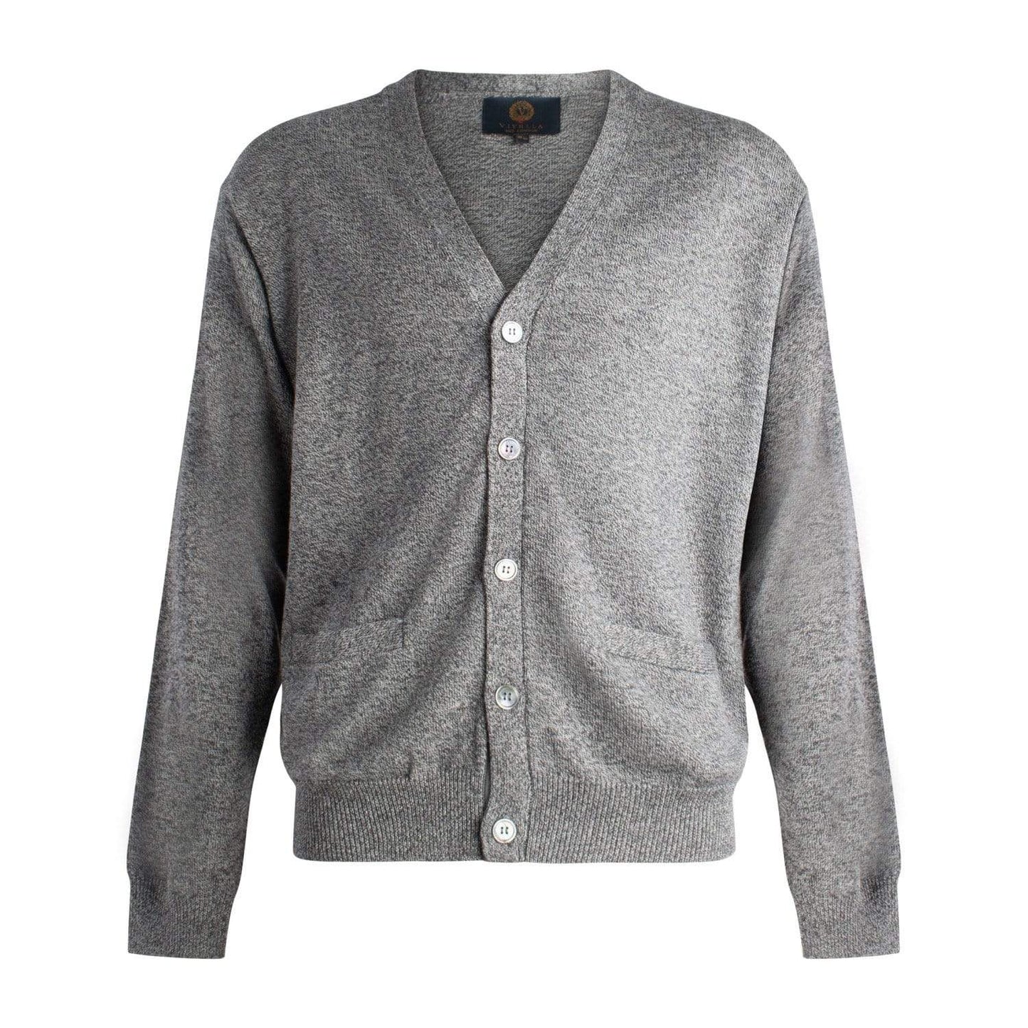 Viyella Stay Cozy and Stylish with Mens Button Cardigan Extra Fine Merino Wool - Available in 10 Eye-Catching Colors