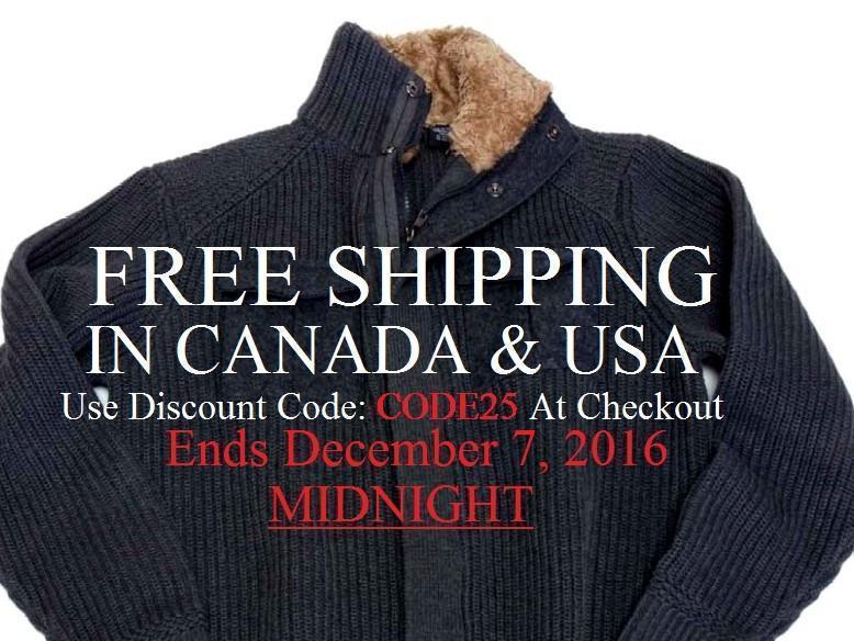Free Shipping Canada & USA End Midnight Tonight