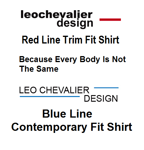 Dress Shirts by Leo Chevalier Design Red & Blue