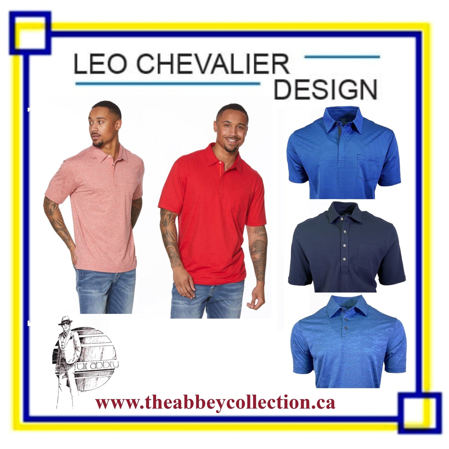 Mens Polo and Gold Shirts by Leo Chevalier 