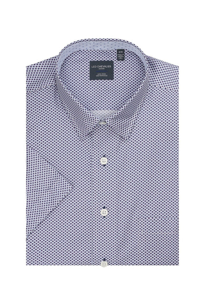Leo Chevalier Design Coral Men's Cotton Short Sleeve Shirt