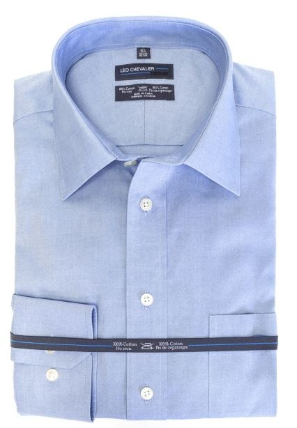 Leo Chevalier Design Mens Contemporary Fit 100% Cotton Non Iron Dress Shirt Available In 6 Colors