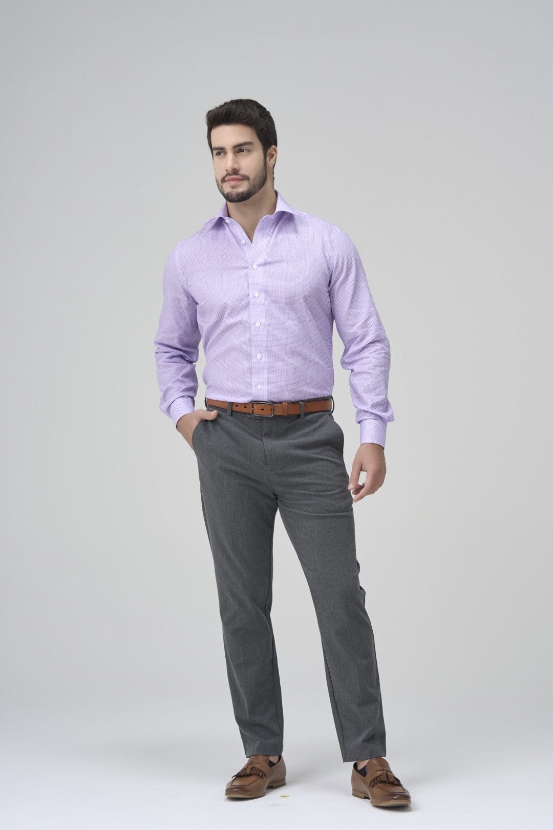 Mens mauve dress shirt on sale