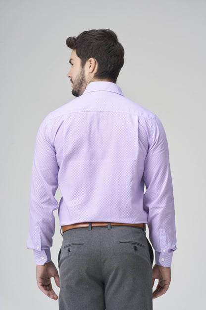 Leo Chevalier Mauve Print Non-Iron Slim Fit Mens Dress Shirt Leo Chevalier Mauve Print Non-Iron Slim Fit Mens Dress Shirt