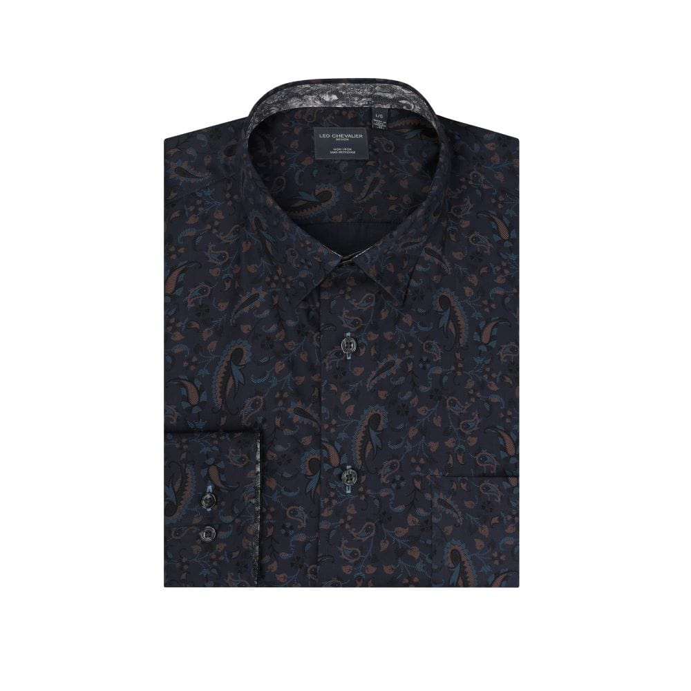 Leo Chevalier Design Discover Modern Elegance Of Our Paisley Long Sleeve Shirts