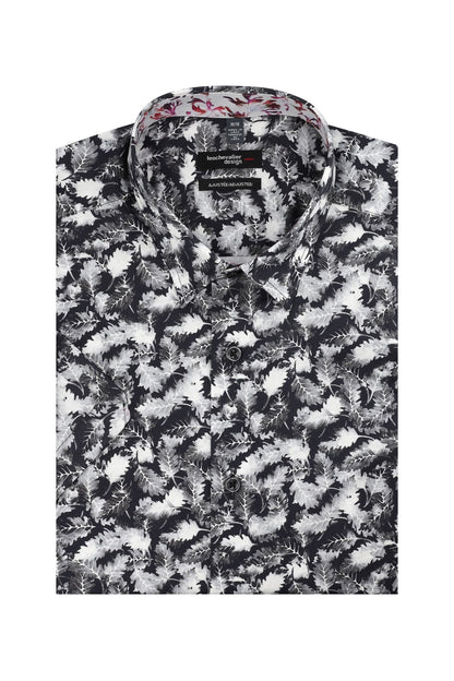 Leo Chevalier Design Oak Print Cotton Short Sleeve Shirt