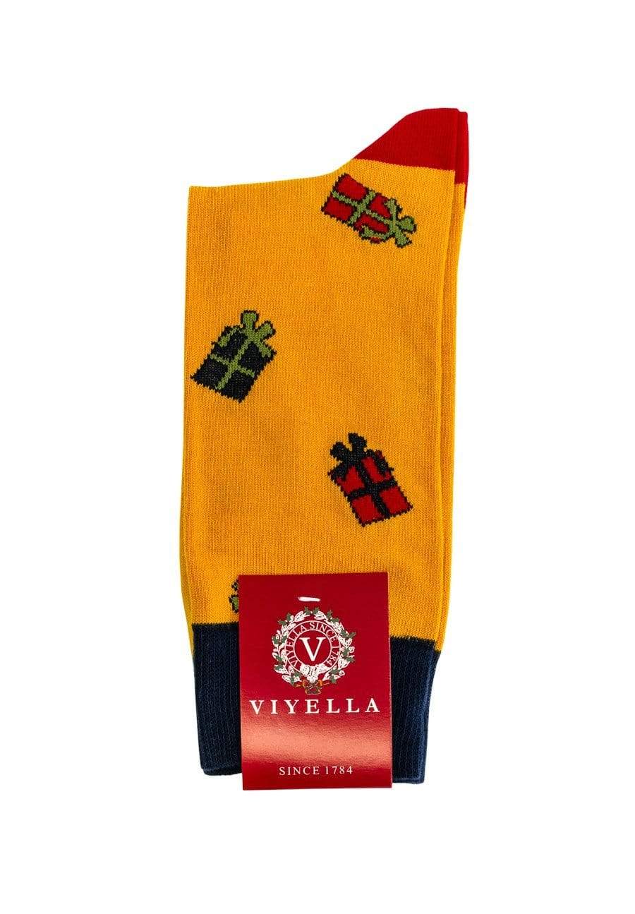 Viyella Mustard Viyella Gift Box Socks