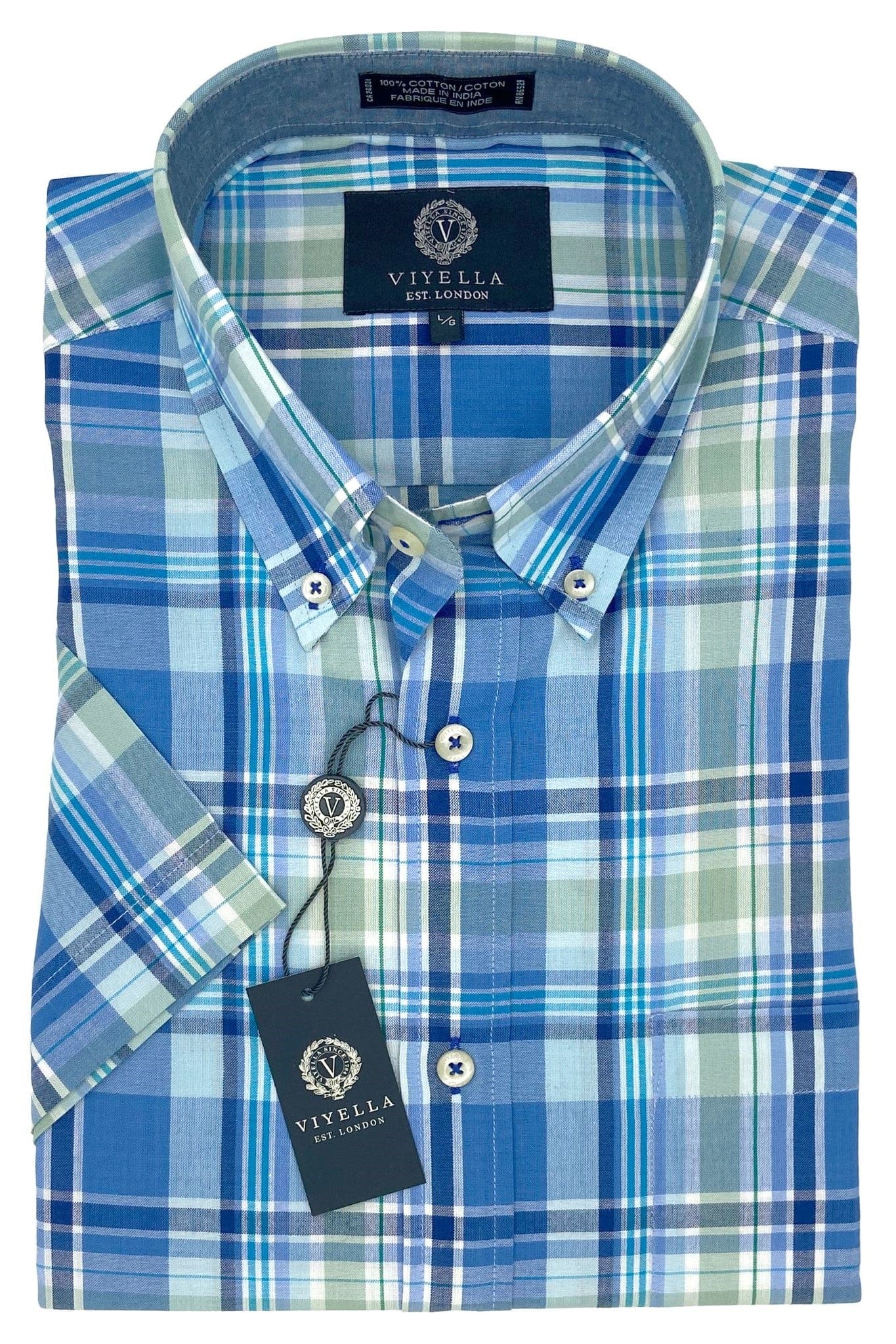 Viyella Expertly Crafted Chambray Plaid Madras Shirts The Abbey's Finest