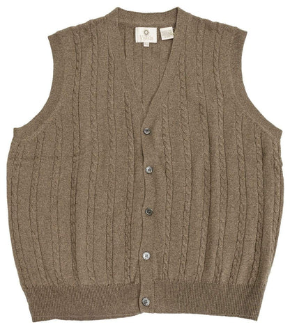 Viyella-L Sale Viyella Extra Fine Merino Wool Knit 5 Button Sweater Vest 5-Colors