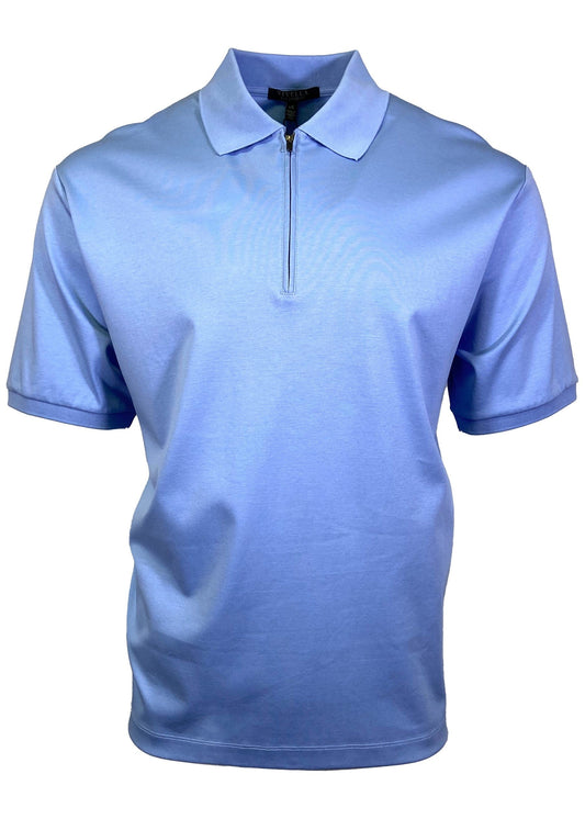 Viyella Light Blue Pima Cotton Golf Shirts