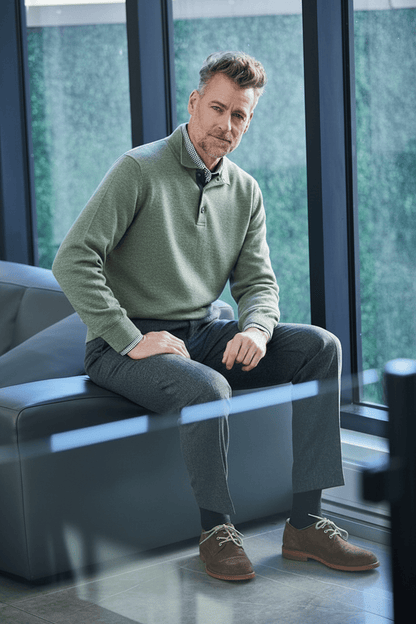 Viyella Luxury Mens Sweaters - Polo Collared Knit for Timeless Comfort