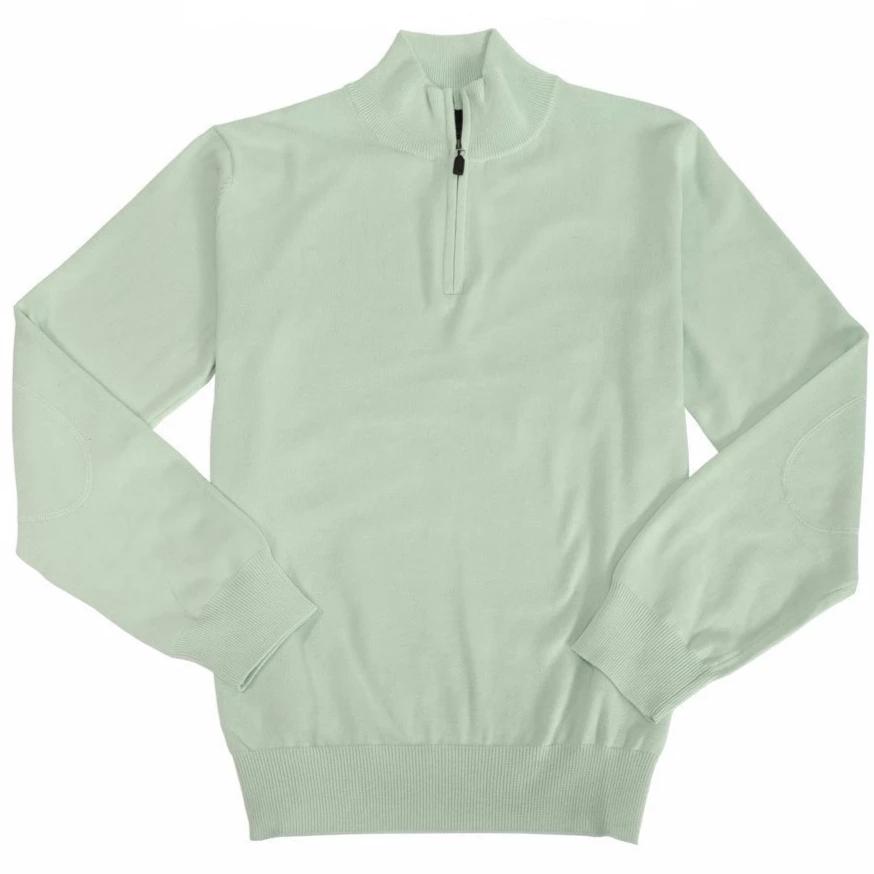 Viyella Mens Light Weight Quarter Zip Sweaters in Cotton Silk Nylon Available in 11-Color
