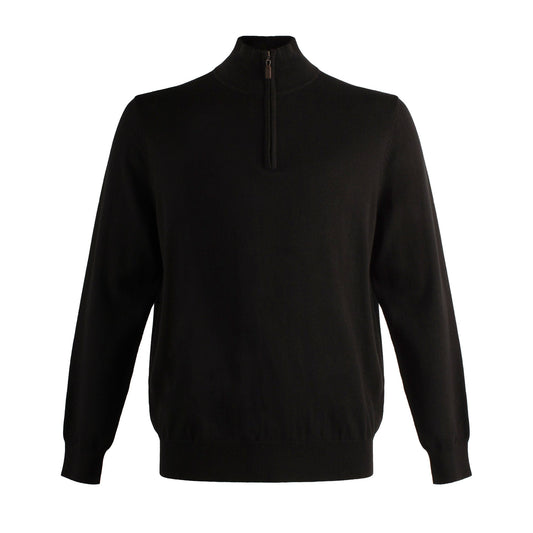 Viyella Mens Light Weight Quarter Zip Sweaters in Cotton Silk Nylon Available in 11-Color