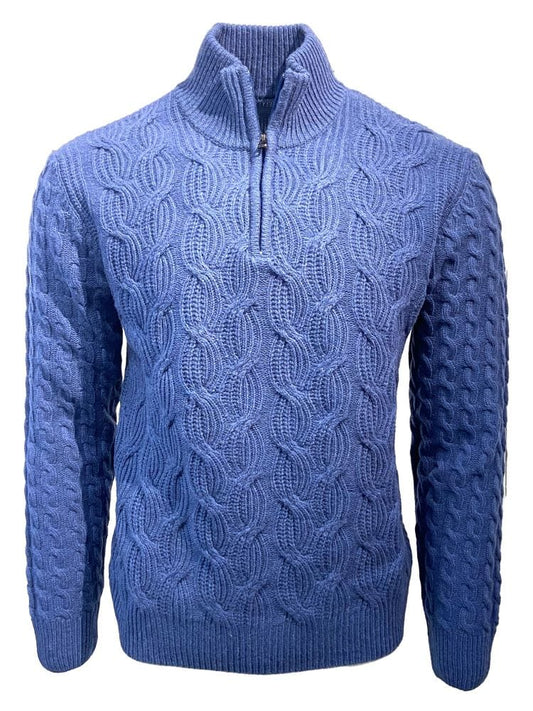 Viyella Stay Cozy in Style: With Our 80% Wool 20% Nylon Quarter Zip Sweaters