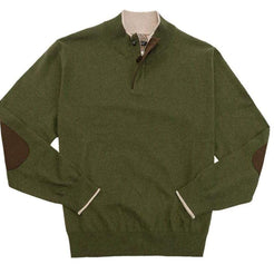 Stylish and Cozy Viyella Quarter-Zip Mockneck Cotton Cashmere Sweaters