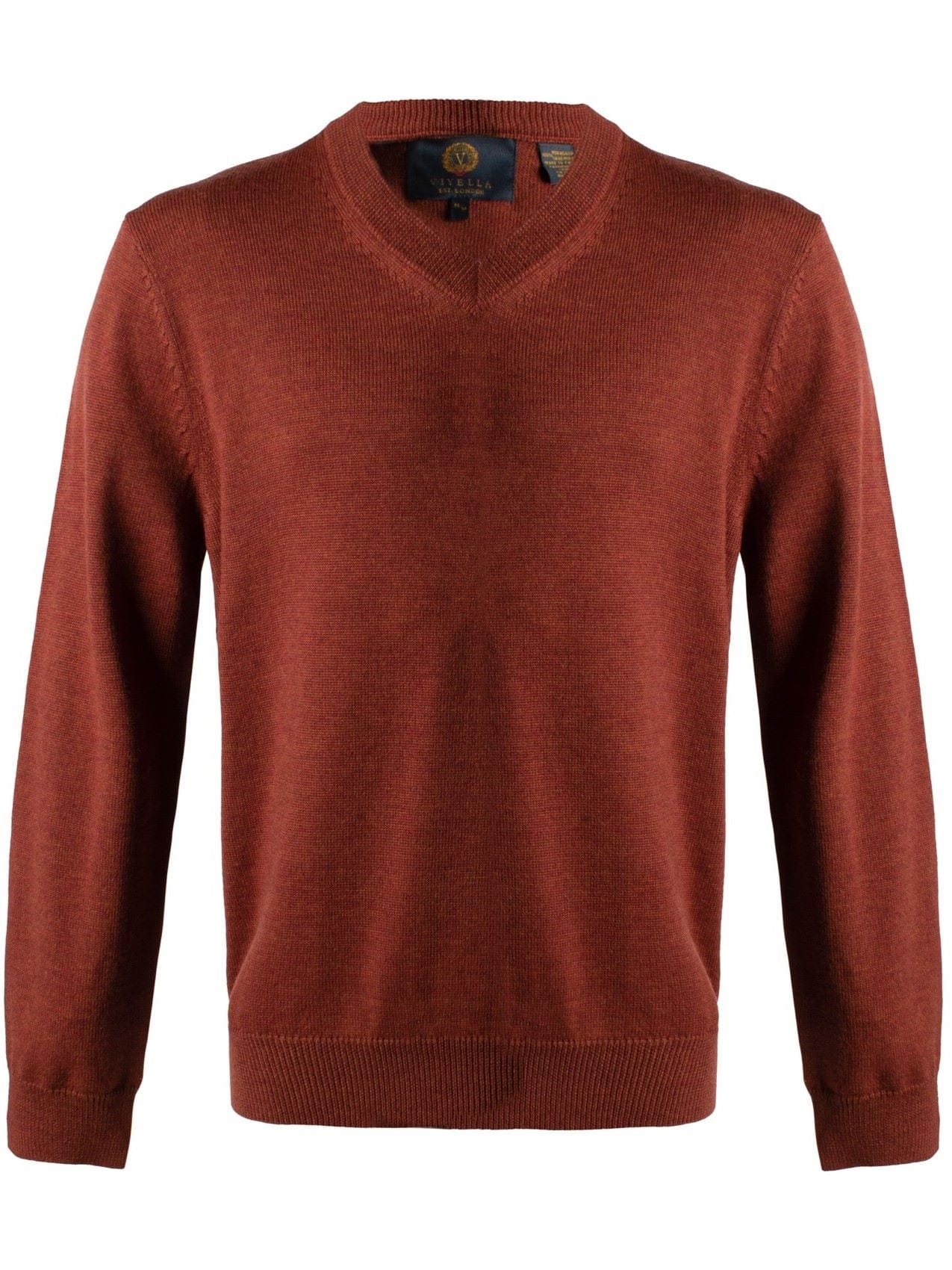Viyella Upgrade Your Style with Mens V-Neck Extra Fine Merino Sweaters - Available in 5 Trendy Colors