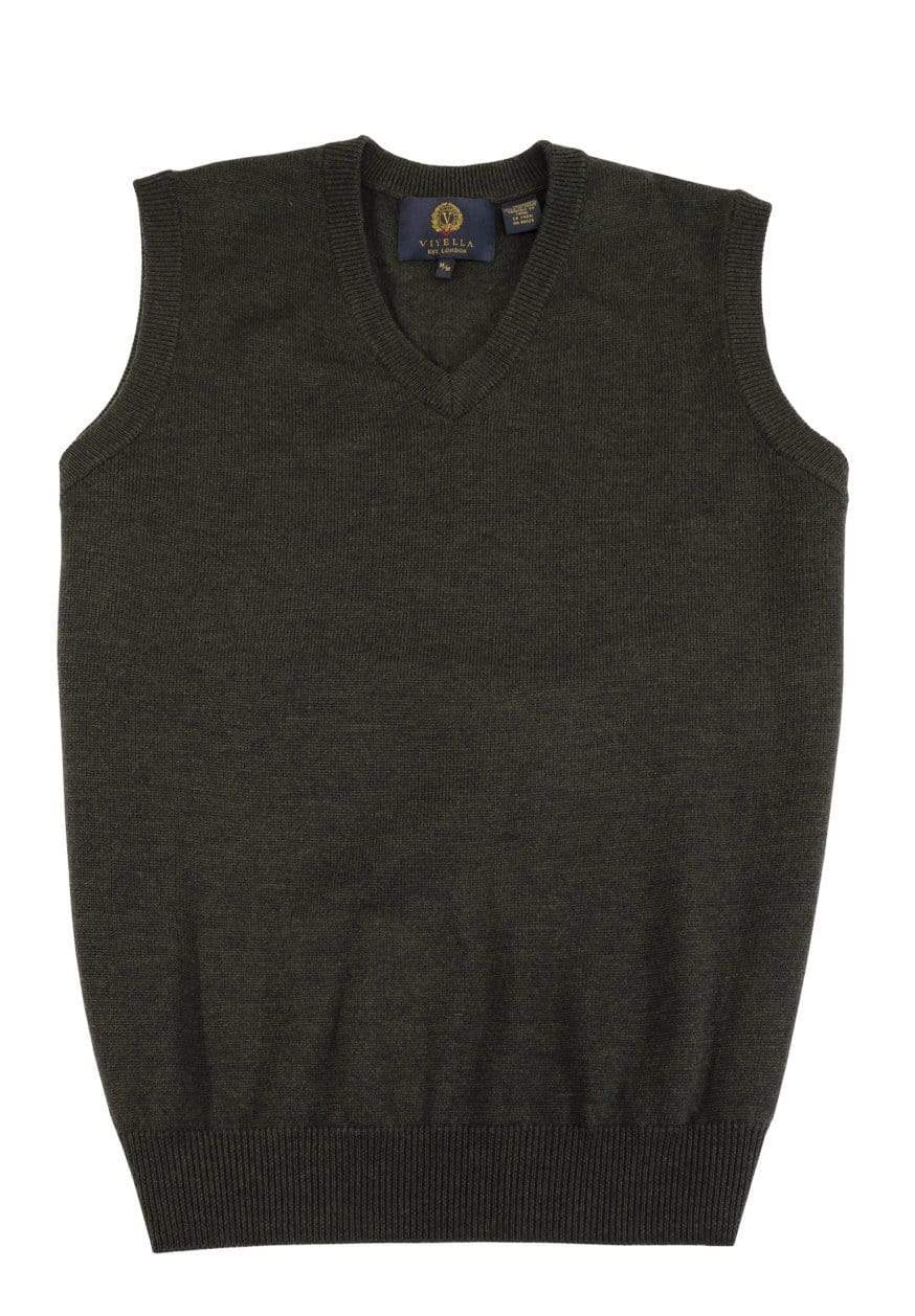 Viyella Elevate Your Style with our Extra Fine Merino Wool V-Neck Pull Over Sweater Vest - Available in 11 Vibrant Colors