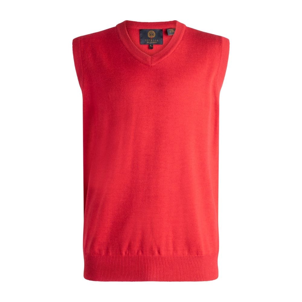 Timeless Merino Wool V Neck Sweater Vest at The Abbey Collection