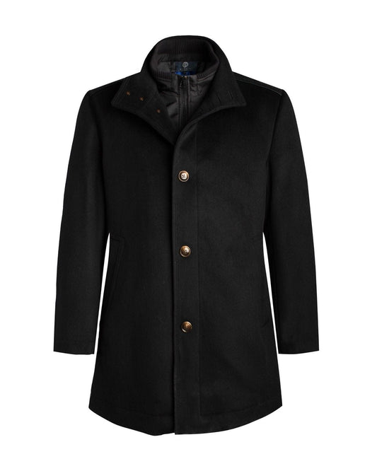 Viyella Stay warm and stylish with our 6 Button Wool Cashmere Blend Coat