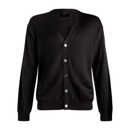 Viyella Stay Cozy and Stylish with Mens Button Cardigan Extra Fine Merino Wool - Available in 10 Eye-Catching Colors