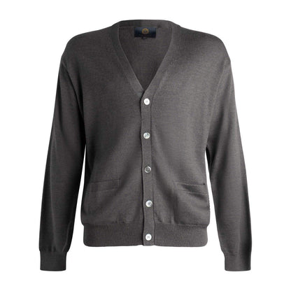 Viyella Stay Cozy and Stylish with Mens Button Cardigan Extra Fine Merino Wool - Available in 10 Eye-Catching Colors