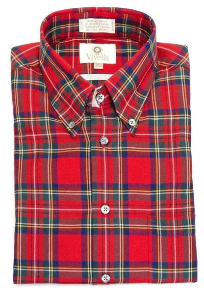 Viyella Embrace Classic Style Of Our Royal Stewart Long Sleeve Shirts - Made In Canada!